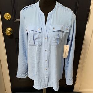 Calvin Klein Sky Blue Casual Shirt